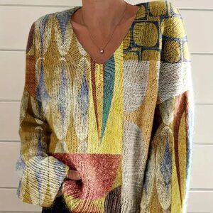 Multi-Hued Boho Sweater NWT